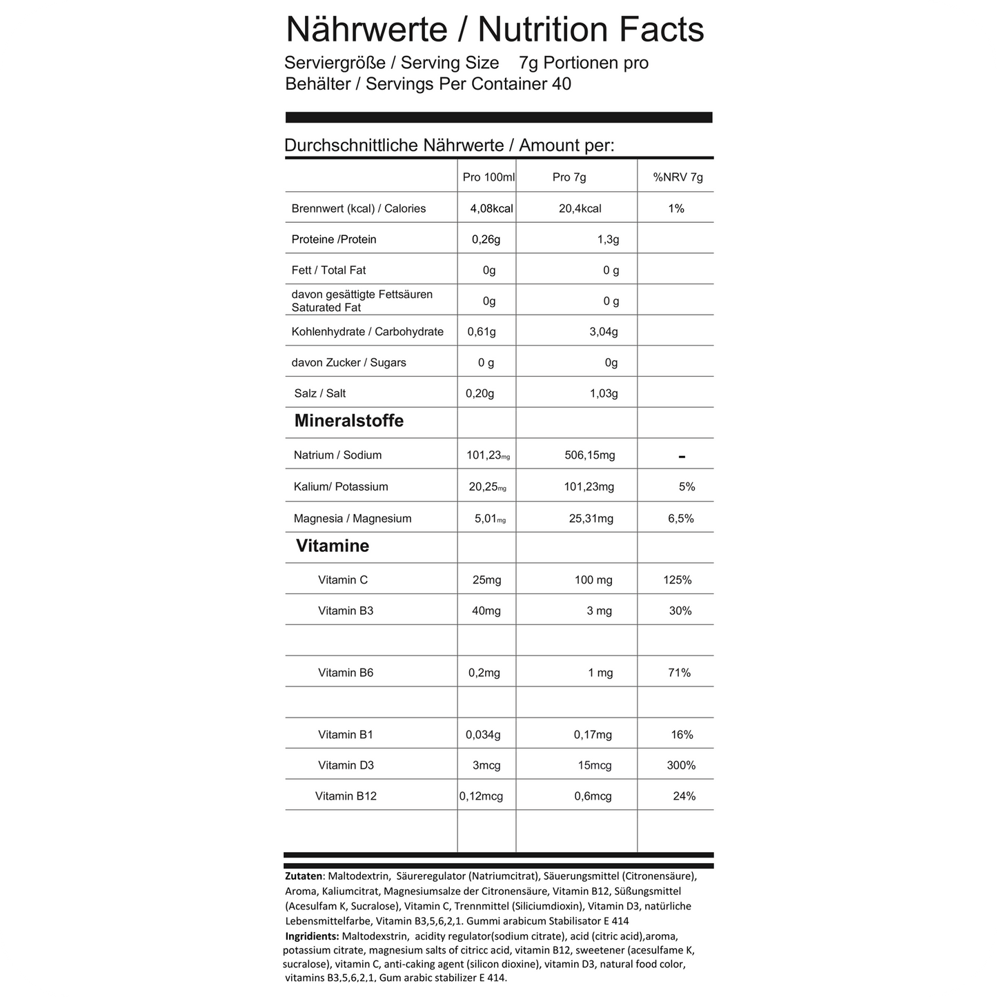 ENERGY BOOSTER PARROTS MANGO