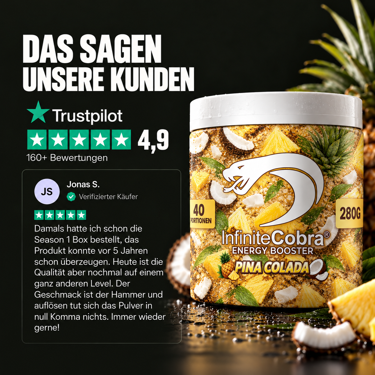 InfiniteCobra Energy Booster - Pina Colada V2